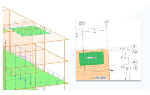 Revit2024 couleur et motifs de charges surfaciques